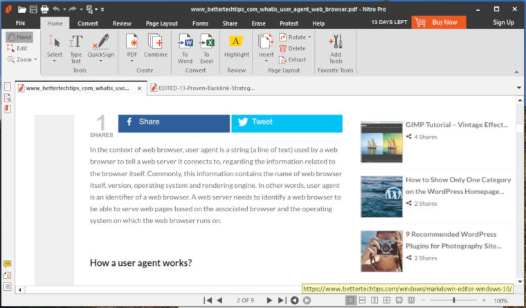 Nitro Reader