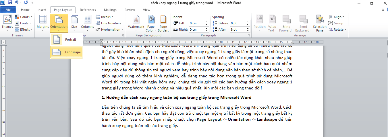 huong-dan-cach-xoay-ngang-1-trang-giay-trong-word