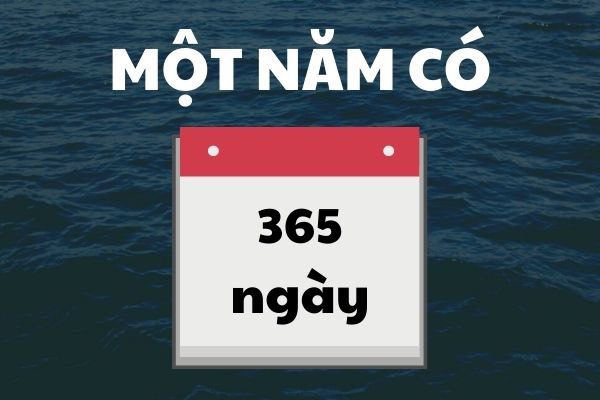 1 năm có bao nhiêu ngày