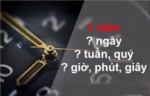 1 năm có bao nhiêu ngày