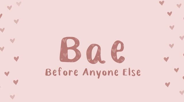 Bae nghĩa là gì