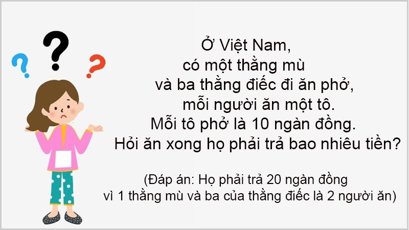 các câu đố hại não