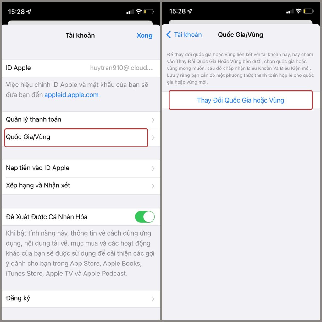 Cách chuyển mã vùng sang Trung Quốc trên iOS 13,14,15