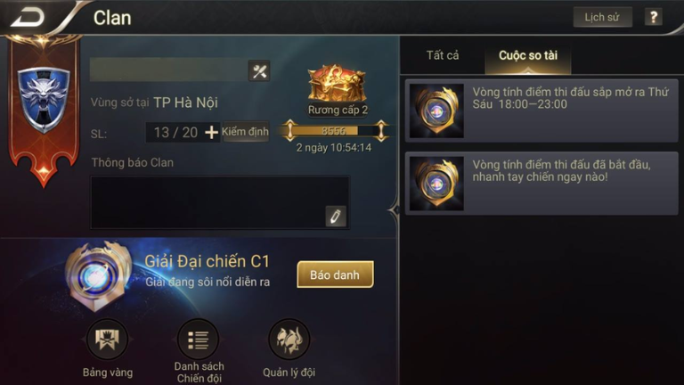 cách rời clan liên quân